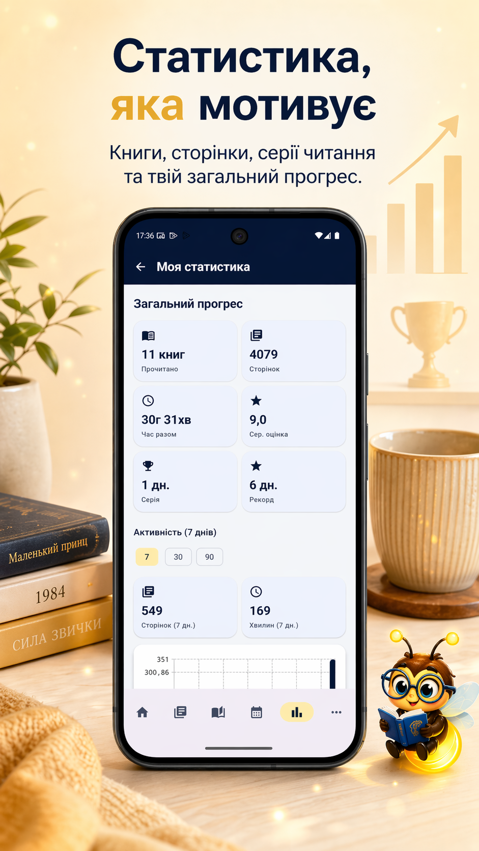Скрін: додавання книги через ISBN у щоденнику читача